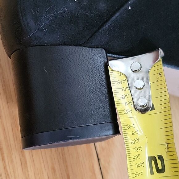 Stuart Weitzman Shrimpton Knee High Boots Black Suede Leather Sz 6 - Picture 9 of 14